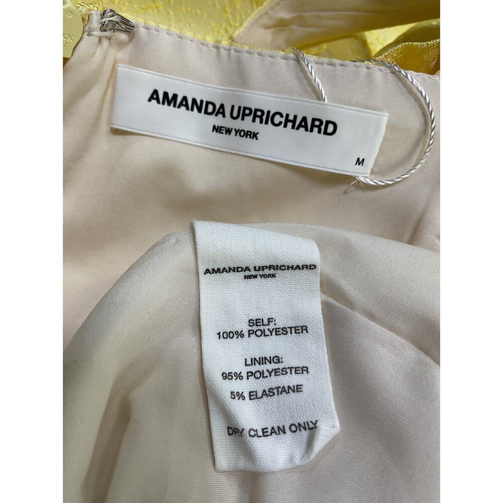 Amanda Uprichard 'Bethany' Yellow Polyester Romper Size M - Picture 4 of 4